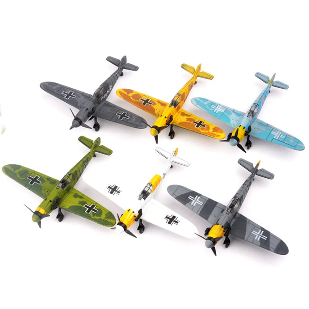 1 шт. случайный 1:48 Второй мировой войны немецкий истребитель модель BF-109 4D пластик