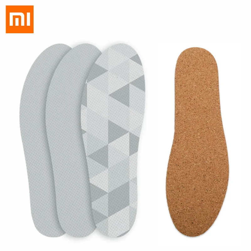 MI Mijia XINMAI 3 Pairs Cork Lightweight Insole Light and comfortable Sweat-Absorbent Sports Running Shoes Insoles For Men Women |