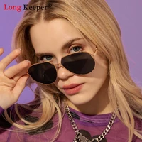 round metal sunglasses fashion simple unisex black plain for men women glasses brand designer retro vintage eyeglasses uv400 new