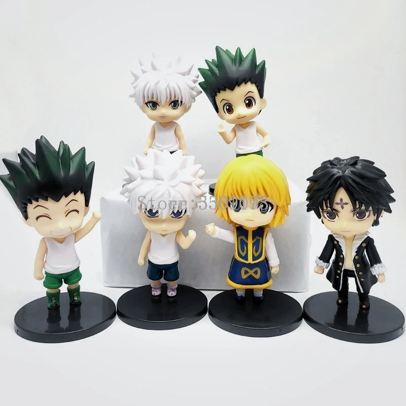 Аниме фигурка охотника x Hunter Killua Zoldyck Gon Freecss 6 шт./компл. экшн Kurapika модель кукла в