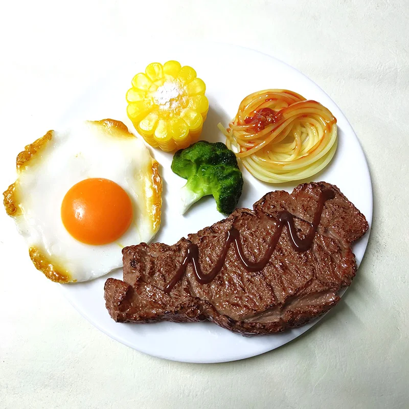 Имитация западной еды модель салата реквизит для фотосъемки из стейка украшения