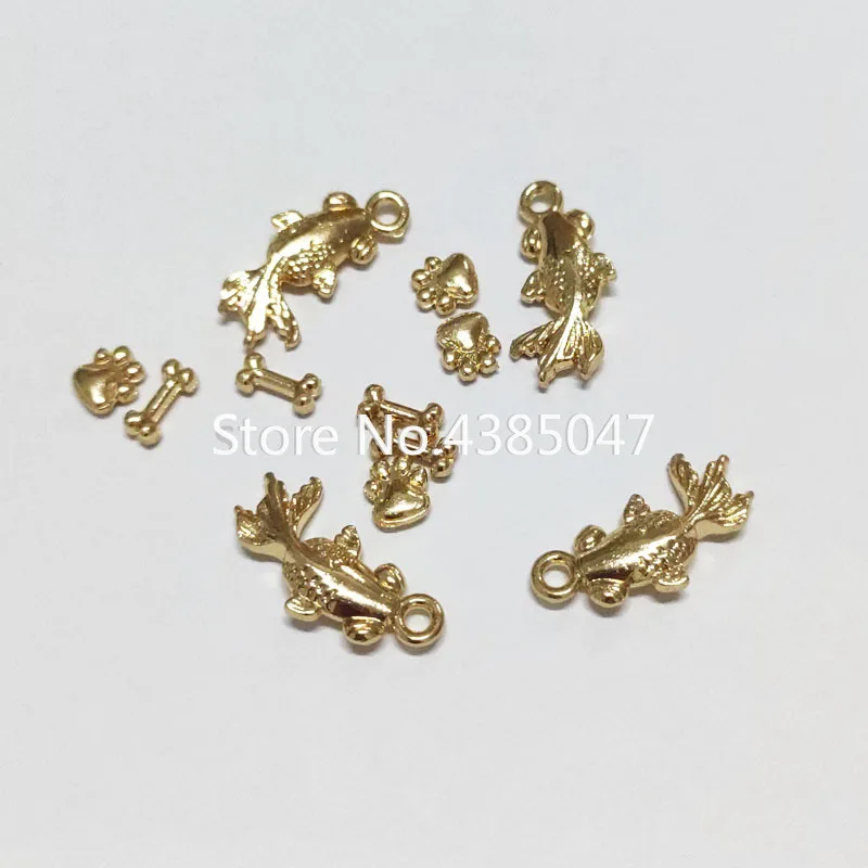 Ювелирные изделия в виде дельфина звезды и рыбок 10 г фурнитура сделай сам серьги