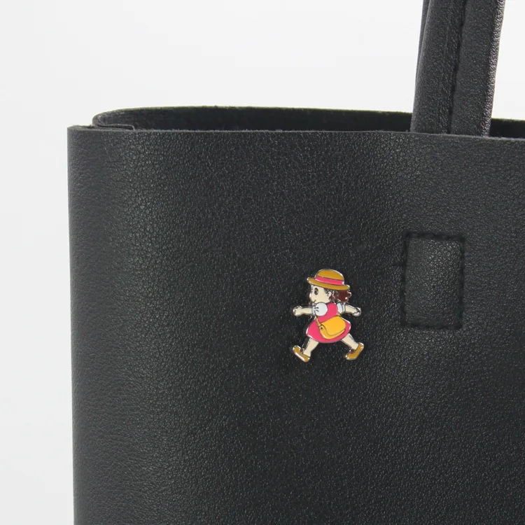 Значки на лацкан в виде шляпы медный материал эмаль Тоторо | Украшения и