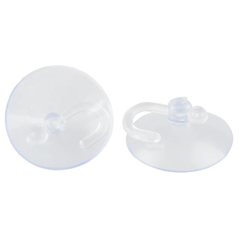 Новые 5 шт. кухонные стеклянные прозрачные вешалки на присоске для ванной комнаты