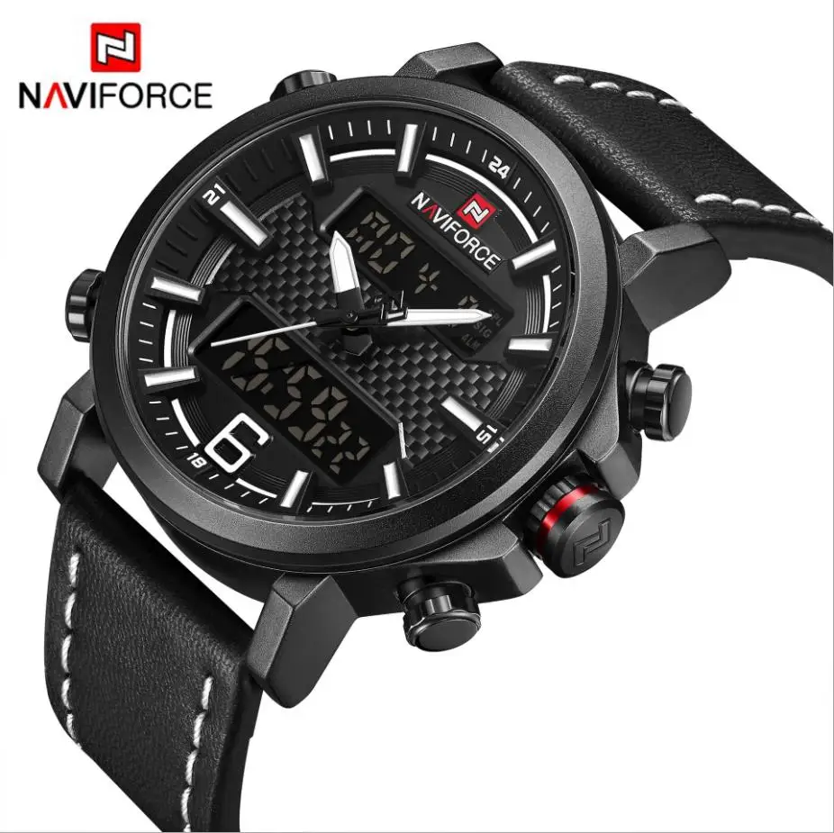 NAVIFORCE Lingxiang 9135 часы мужские роскошные Стальные кварцевые часы мужские деловые часы с хронографом спортивные наручные часы 30 м водонепроницаемые