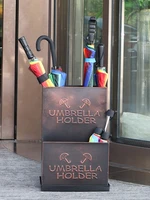 home metal umbrella stand or rust proof hotel umbrella holder