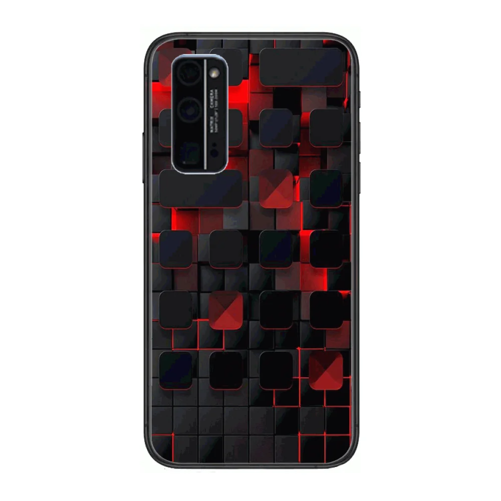 

Delicate Shockproof Phone Case Hull For Huawei Honor 8 9 10 20 30 A S Lite Pro 5g i Black Back Soft Cell Cover Pretty