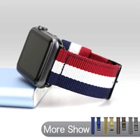 nylon strap for apple watch 38mm 42mm 40mm 44mm 44 mm watchband replacement band sport iwatch series 6 5 4 3 series se bracelet