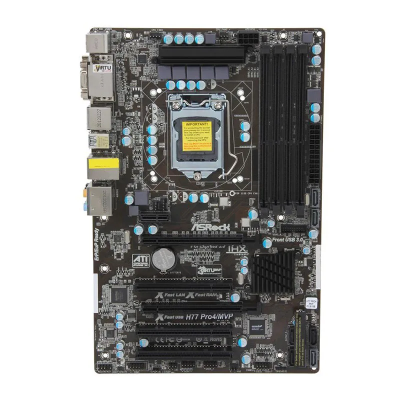 

Материнская плата H77 Pro4/MVP для настольного ПК ASRock LGA 1155 Intel H77 DDR3 32 Гб Xeon Core i7 i5 i3 процессоры PCI-E 3,0 DVI HDMI SATA3 ATX