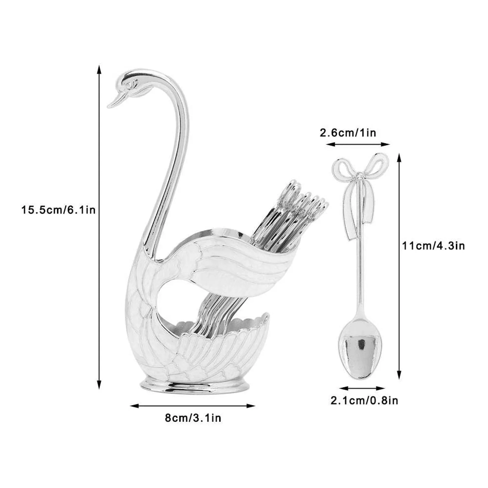 304 Нержавеющая сталь фруктовый торт кофейная/чайная ложка держатель в форме