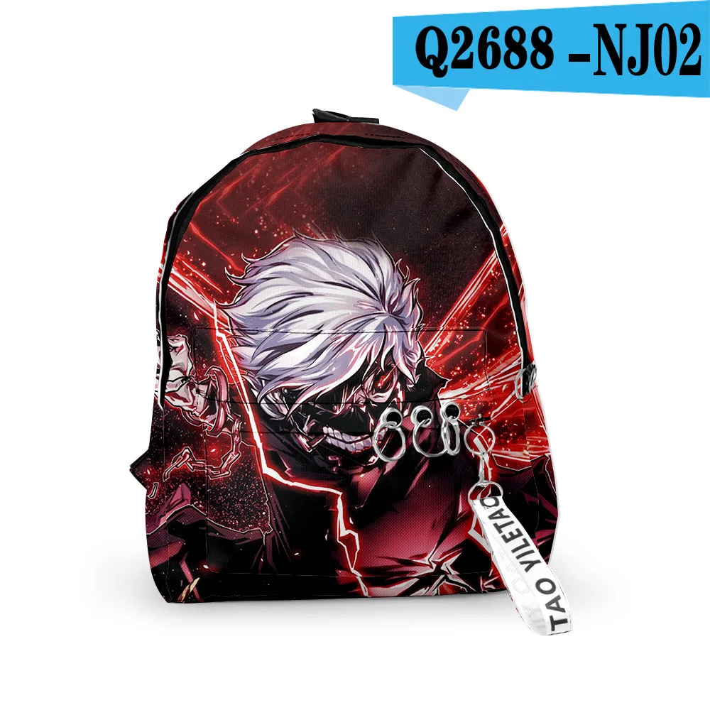Токийский Гуль Kaneki Ken рюкзак школьные сумки для путешествий маленькие с лентой и