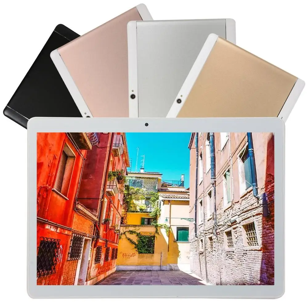 

KT107 Round Hole Tablet 10.1 Inch Large Screen Android 8.10 Version Fashion Portable Tablet 8G+64G Gold Tablet