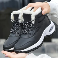 new winter womens snow boots large size womens cotton boots thick soled middle cut non slip and warm womens cotton shoes