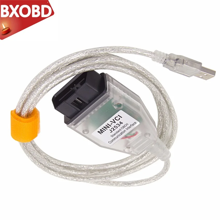 V14.10.028 Techstream VCI интерфейс для Toyota Mini VCI J2534 OBD2 сканер для Toyota TIS Mini-vci FT232RL диагностический кабель