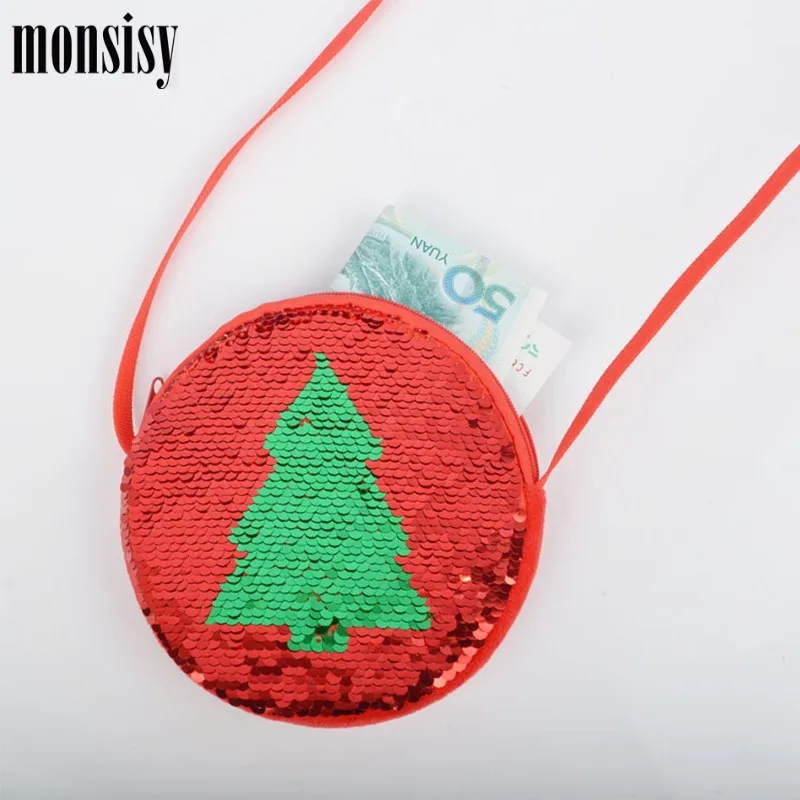 Monsisy/сумки через плечо для мальчиков и девочек детские сумки Рождественский
