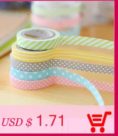 1 шт. Kawaii тонкая рисовая бумага клейкие ленты Скрапбукинг маскирования клейкие ленты наклейки Скрапбукинг Washitape стиральная лента sumikko 02589