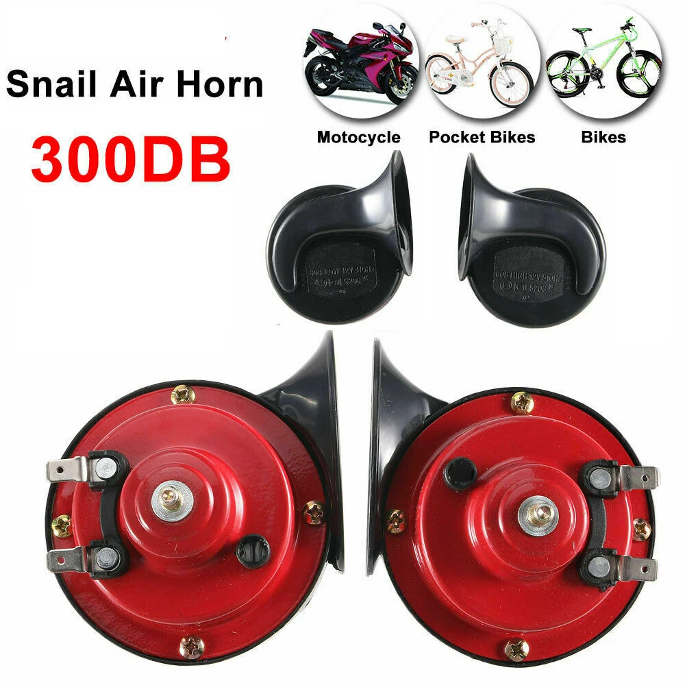 

2021 Car Electric Car Horn 12V 300DB Loud Monophoni Super Train Horn For Truck SUV Car/Boat/Motorcycles Motorcycles Accessories