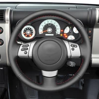 diy anti slip wear resistant steering wheel cover for toyota fj cruiser 2006 2014 car interior decoration