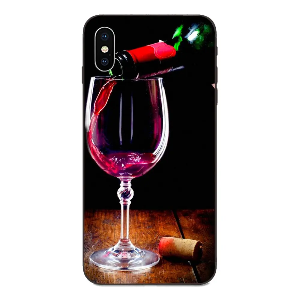 Soft Phone Capa Red Wine &amp Glasses For Huawei Mate 9 10 20 P8 P9 P10 P20 P30 Lite Mini Play Pro P smart Plus Z 2017 2019 | Мобильные