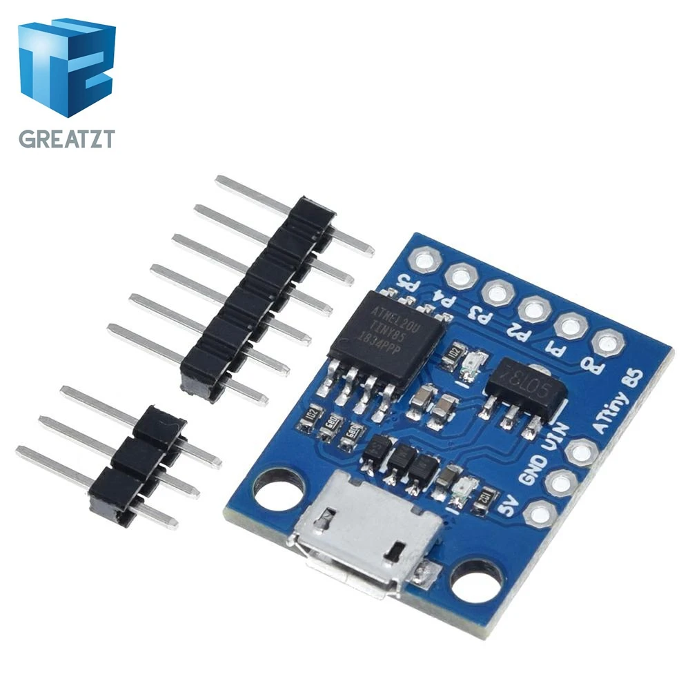 GREATZT синяя черная TINY85 Digispark Kickstarter Micro макетная плата ATTINY85 модуль для Arduino IIC I2C