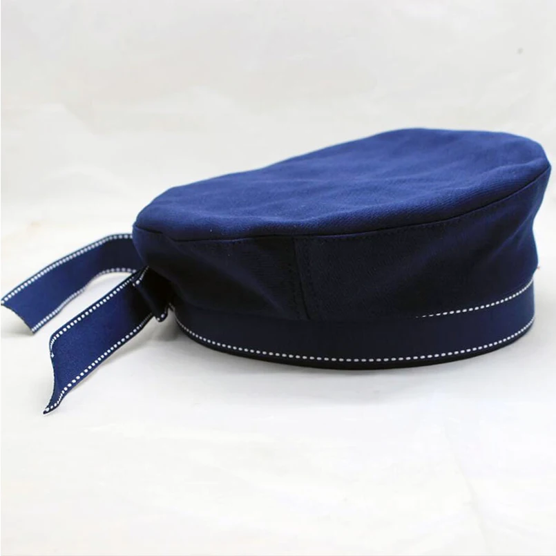 Hat Beret Hat Navy Hat White Women Cap Military Beret Riband Blue White Letters Sailor Hat Boat Cap Men Women Beret Cotton Caps