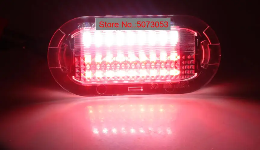 2PCS LED COURTESY door LIGHT welcome light lamp for VW Beetle Bora Golf Polo Sharan Vento Touran SKODA Octavia SEAT Leon Toledo - Испускаемый цвет: WHITE RED DUAL COLOR