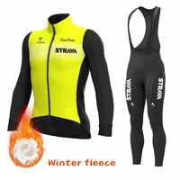 women winter thermal fleece cycling jersey set bib kit 2022 warm road bike clothing mtb dress female suit bicycle clothes outfit