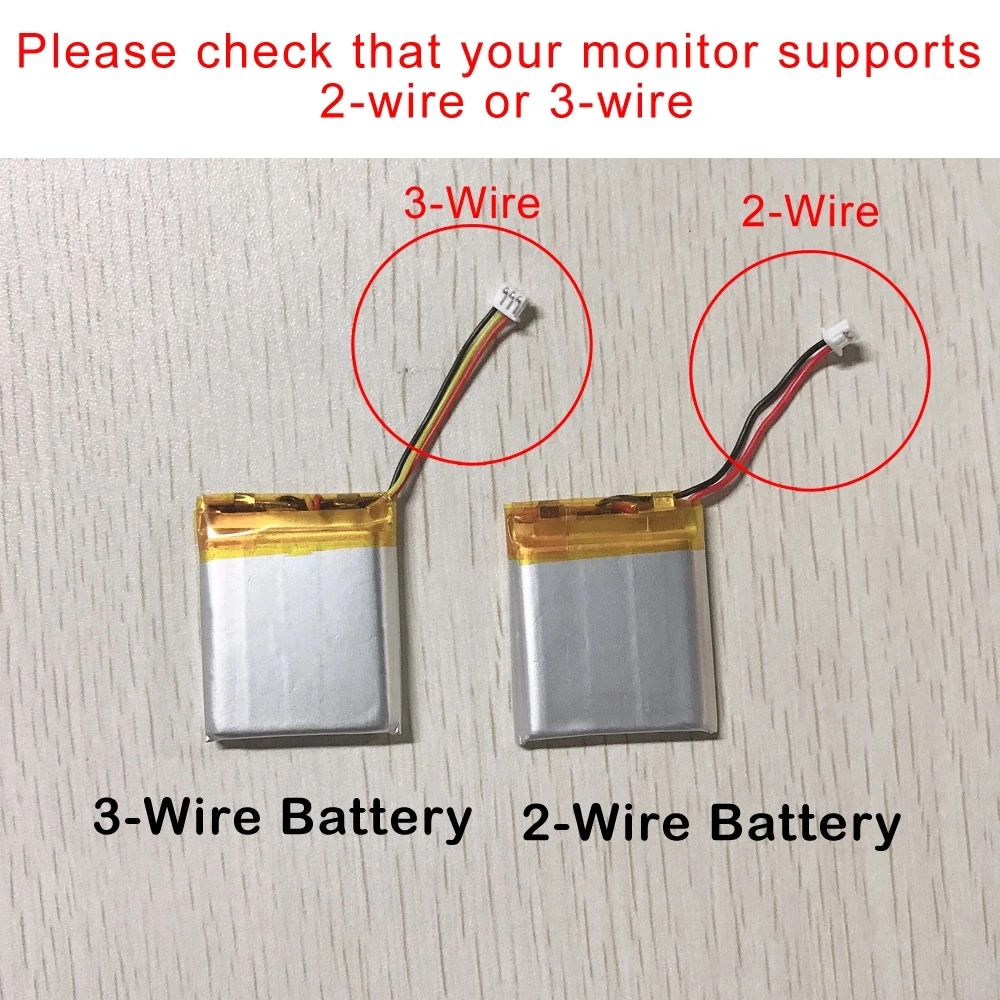Аккумуляторная литиевая батарея VB601 VB603 VB605 для видеоняни 2022 650/750 мАч 3 7 в