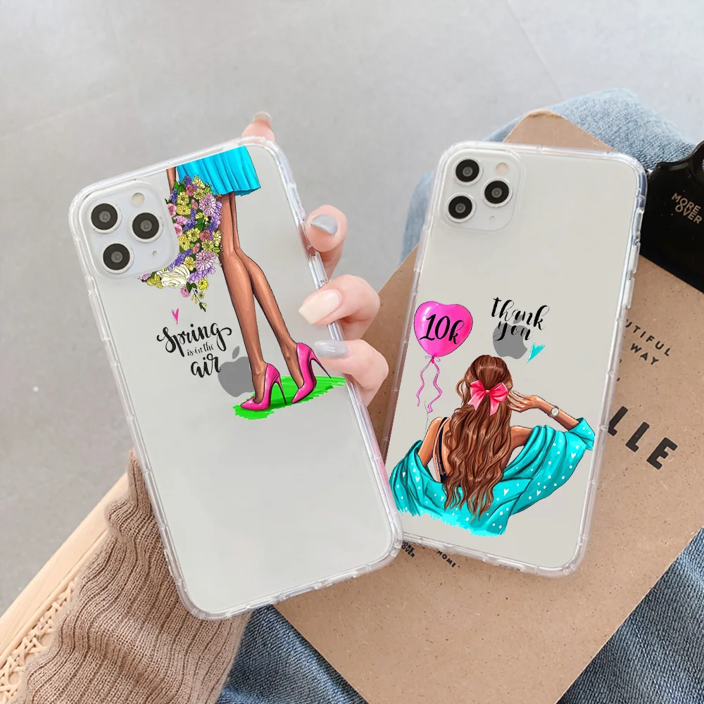

Luxury Silicon Bumper Case for Iphone 13 11 12 Pro Max X XR XS Max 7 8 Plus Transparent Soft Back Shell Phone Cover Coque
