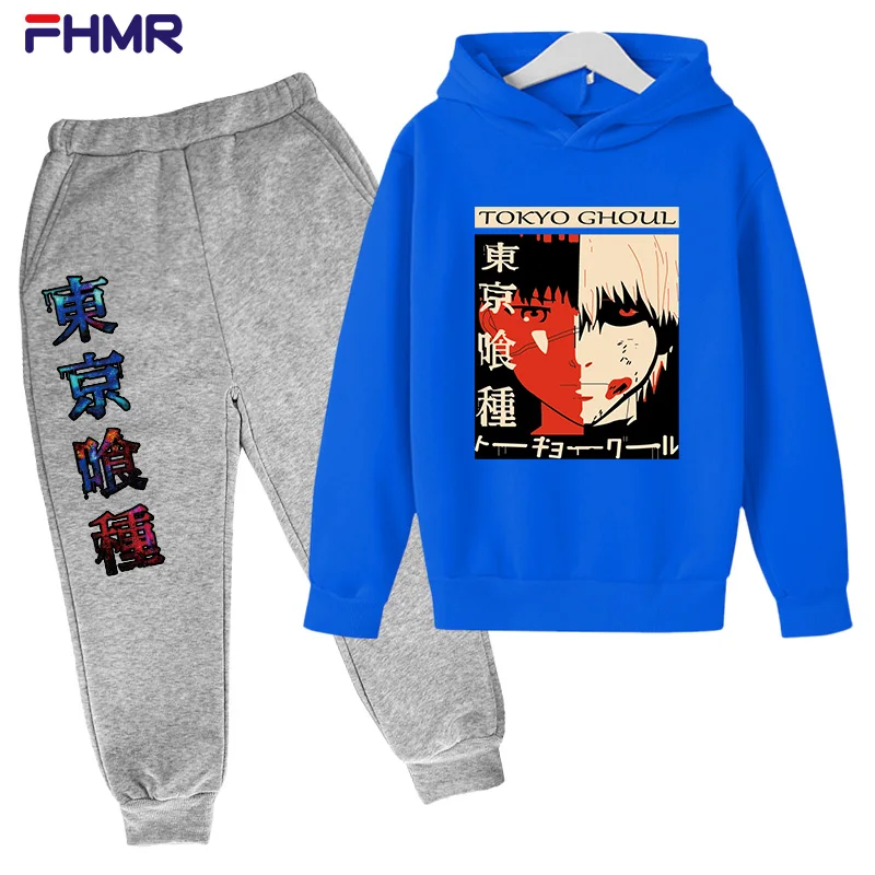 

Attack on Titan Boys and Girls Kids Anime Cotton Hooded Sweatshirt Sweatshirt Pants Comfortable Hooded Kids Sportsuit