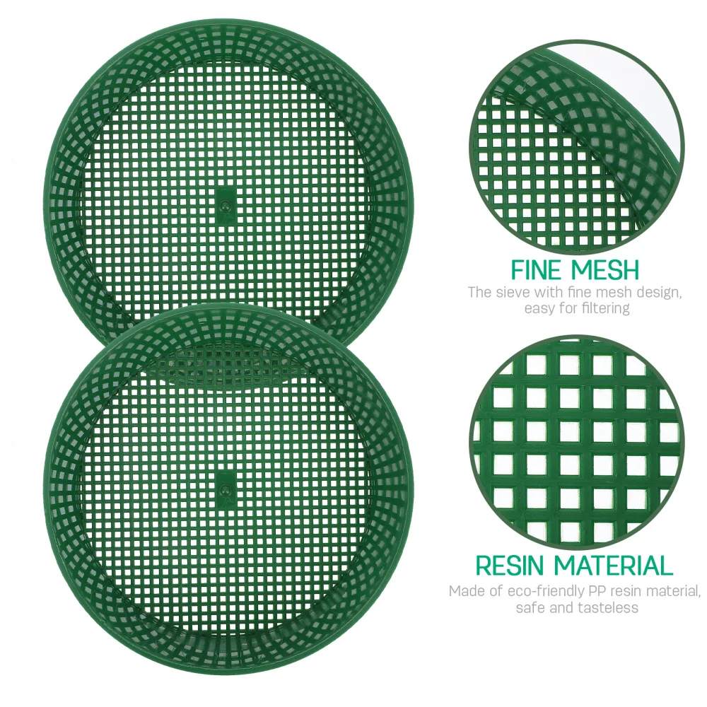 

1 Set of Garden Sieve Portable Sifter for Compost Soil Garden Soil Shovels