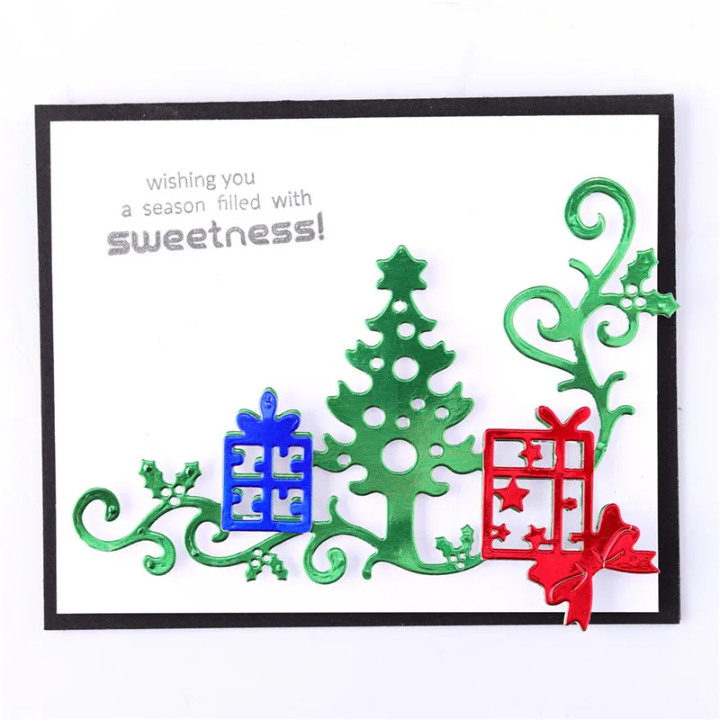 GJCrafts кружевное дерево штампы Подарочная коробка металлические Вырубные