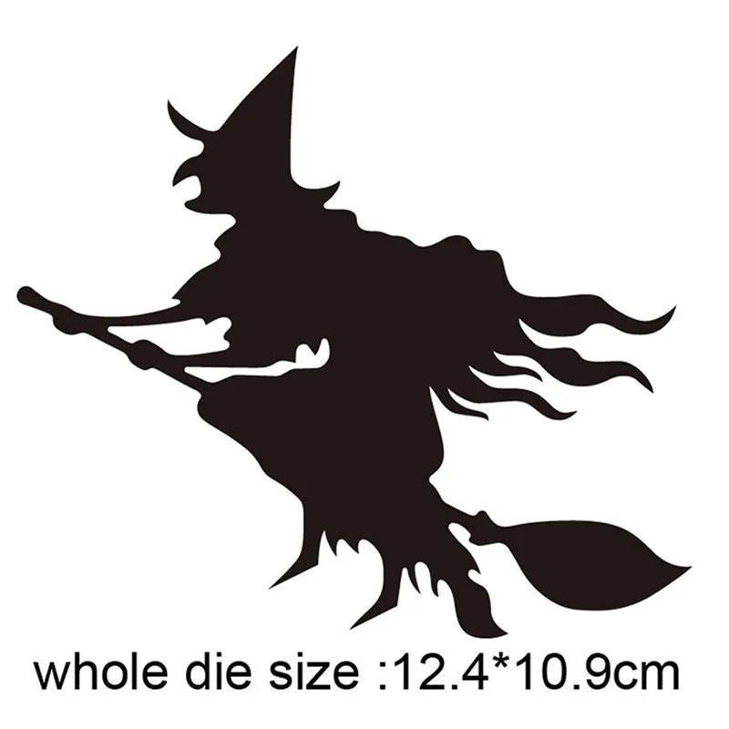 

2021 New metal cutting dies cut die mold Halloween dies Witch Broom Scrapbook paper craft knife mould blade punch stencils dies