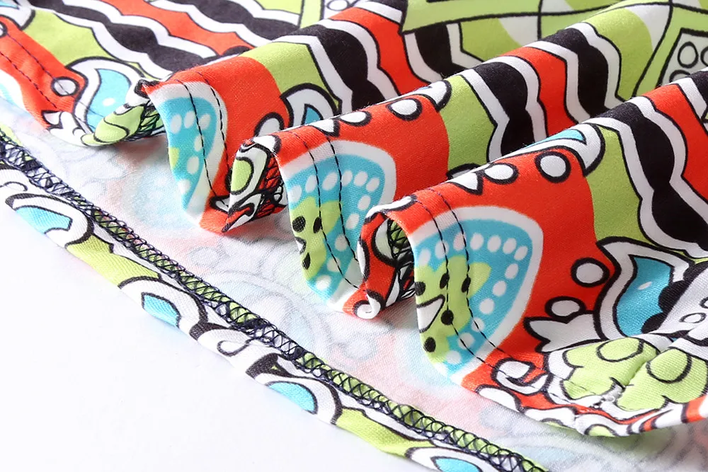 

Sundress With Pocket Comfortable And Popular Top Selling Women's Summer Casual Sleeveless Geometric Patterns Printed Swing Dress