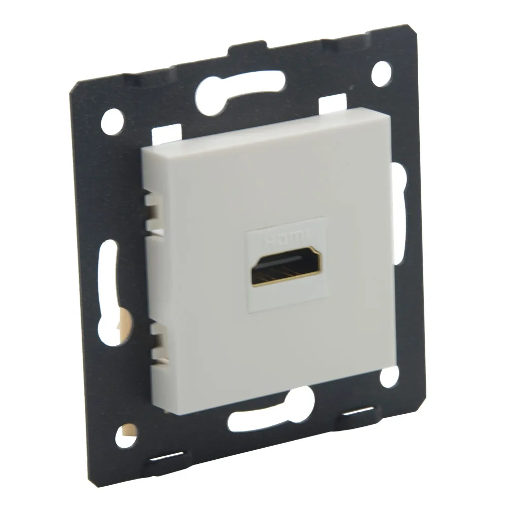 Европейский 45 стиль 1 порт HDMI мама к женской настенной пластине Поддержка порта 4K