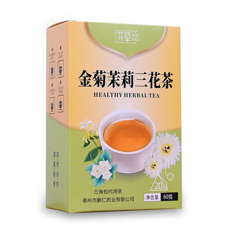 Жимолости хризантемы Жасмин три сочетания цветочного чая Камелия треугольный