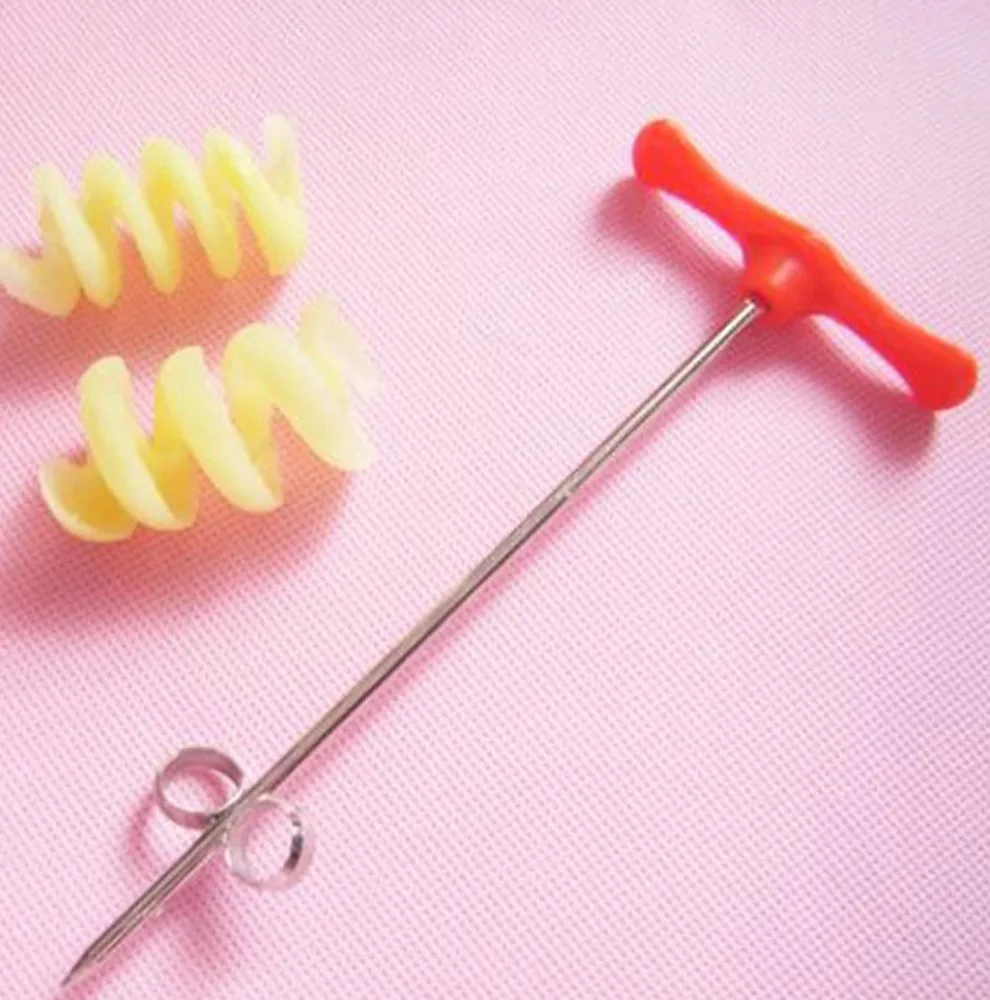 Ручной спиральный винтовой стержень для нарезки пластиковой ручкой PP + проволока