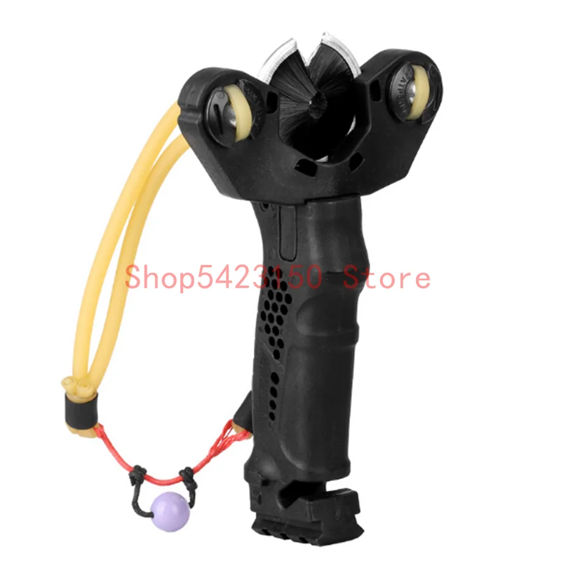 

Fish shooting slingshot archery can be installed with flat/round skin can be installed with fishing reel multi-function catapult