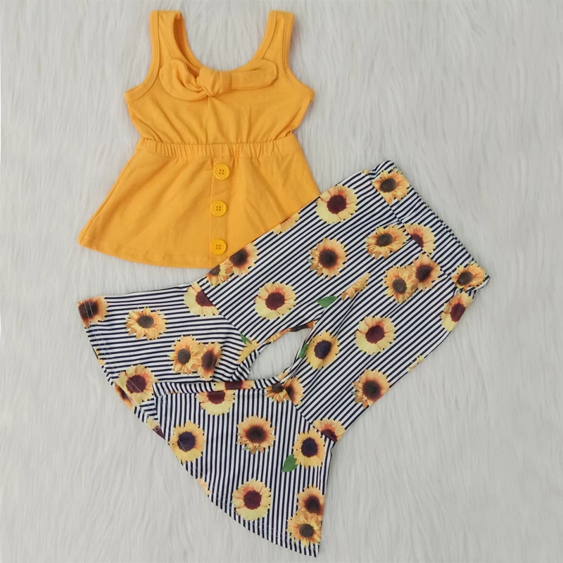 Бутик детской одежды для маленьких девочек новинка хлопковый топ штаны с