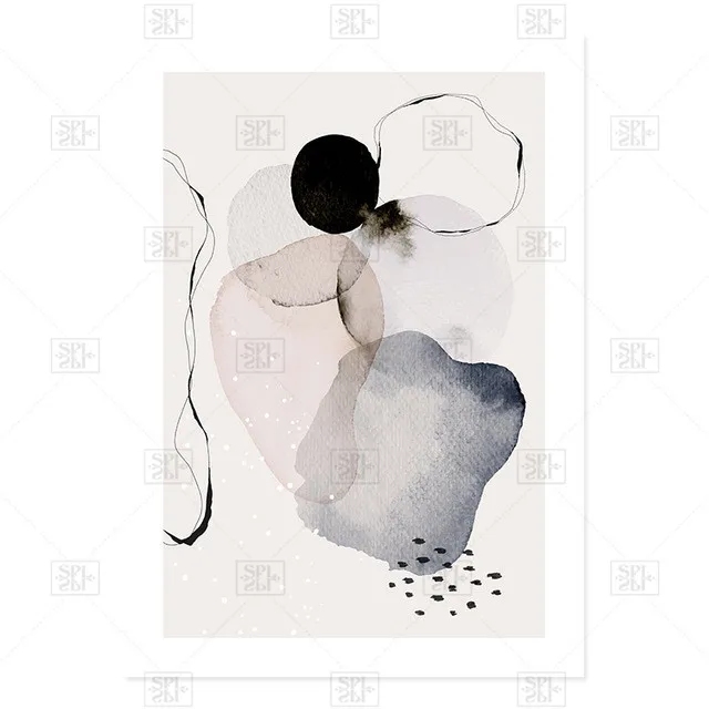 

Abstract Trendy Colorful Circles Wall Art Canvas Painting Poster and Print Pictures for Living Room Home Interior Decoration