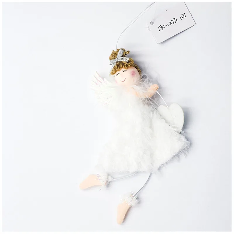 New Year Gifts Christmas Plush Angel Pendant Natal Noel Kerst Xmas DIY Craft Ornaments Decorations for Home Navidad | Дом и сад