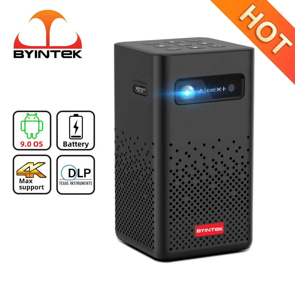 Проектор BYINTEK P20 для домашнего кинотеатра 200 дюйма Wifi Android 1080P |