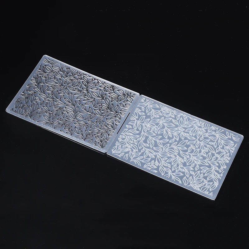 

DIY Plastic Folders Leaves Embossing Scrapbooking Template Paper Cards Craft Bump Embossed Printing Clip