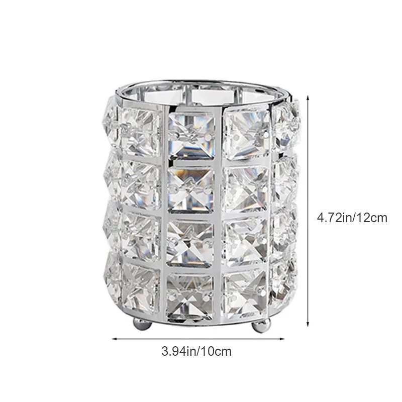 Косметичка для хранения кистей горшок Органайзер Золотой Кристалл Bling Косметическая кисть карандаш держатель подсвечник контейнер для хранения