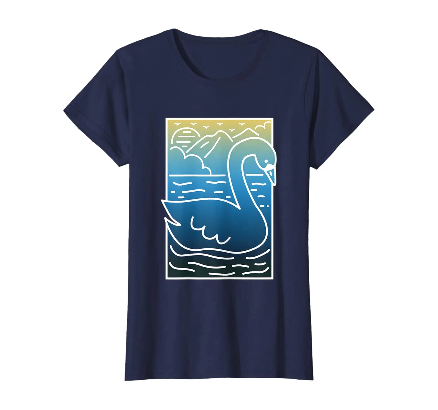 

Camping Tshirt Swan Lover Back To Nature Outdoor T-Shirt New Summer Cool Women Tee 2020 Breathable Cotton Short Sleeve T Shirt