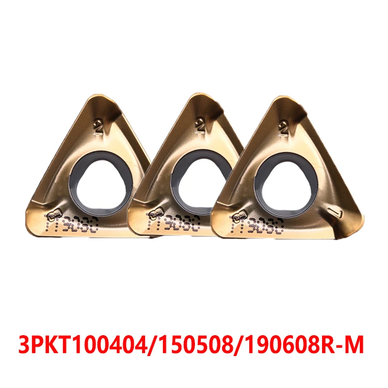 

3PKT100404R-M 3PKT150508R-M 3PKT190608R-M TT6080 TT9080 Carbide Inserts Turning Tool Lathe Cutter 3PKT 150508 CNC 10pcs Original