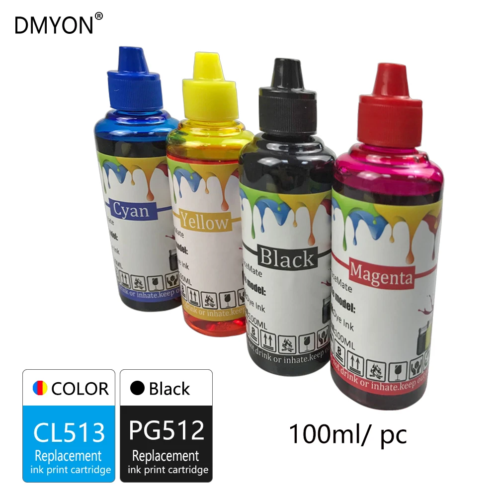 DMYON PG512 CL513 сменный картридж для принтера Canon 512 513 XL Pixma MP230 MP250 MP240 MP270 MP480 IP2700 IP2702