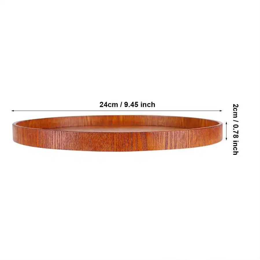 Деревянная бамбуковая тарелка сервировочный поднос для чая еды домашние