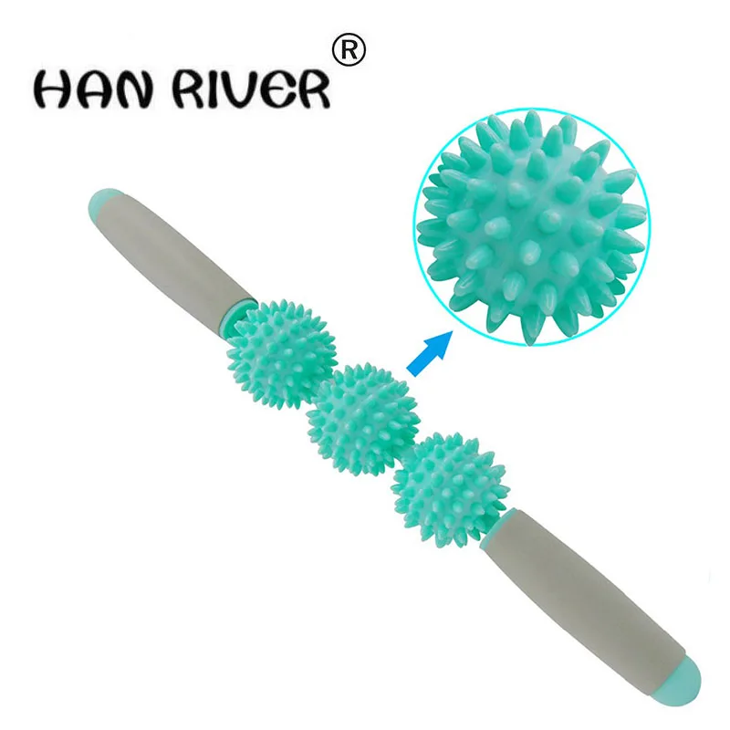 Массажная палочка для расслабления мышц Fascia роликовая удочка йоги три