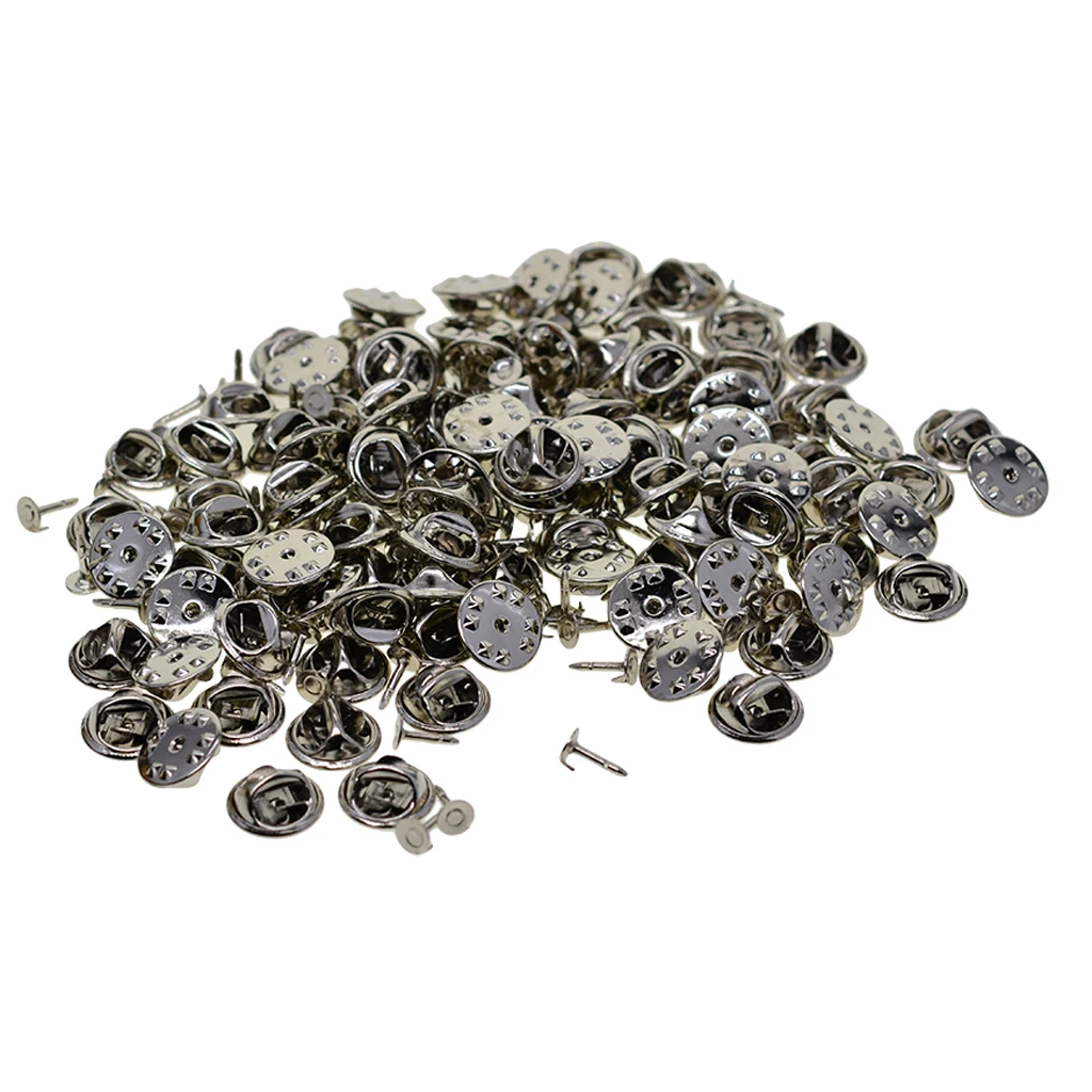 100 пар латунный зажим для галстука-бабочки Замена штифта с 8 мм длиной пустые